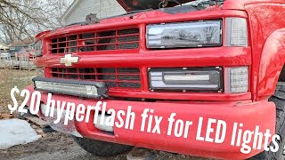 OBS Chevy $20 hyperflash CORRECT fix.