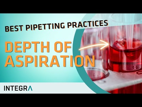 How to use a pipette: Depth of aspiration