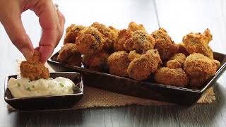 Coated in a crisp, garlicky breading, these Baked Breaded Garlic Mushrooms are a healthier.....