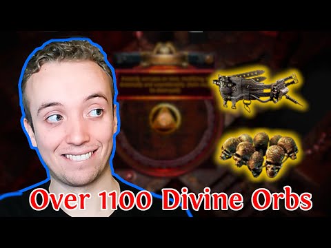 PATH OF EXILE 3.19 - DOUBLE CORRUPTING 1150 DIVINES WORTH OF ITEMS (4 HEADHUNTERS AND A MAGEBLOOD)!!