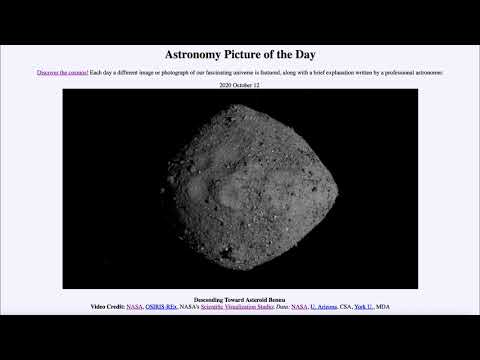 2020 October 12 - Descending Toward Asteroid Bennu