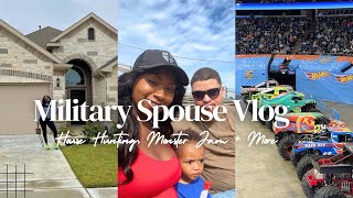 MILITARY SPOUSE VLOG: House Hunting Series + Monster Jam with Fam