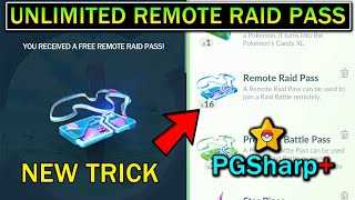 How To Get Unlimited Free Remote Raid Pass in Pokemon Go PGSharp Plus