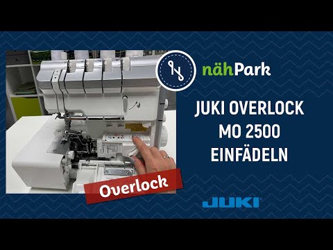 Threading the JUKI Overlock 2500 Sumato 4-thread overlock seam