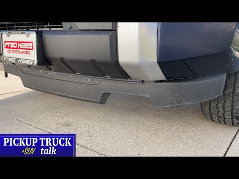 Here is how it works! 2022 Toyota Tundra air dam operation