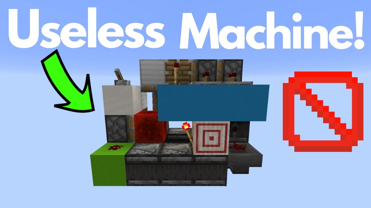 Minecraft: Compact Useless Machine! [Quick Tutorial]