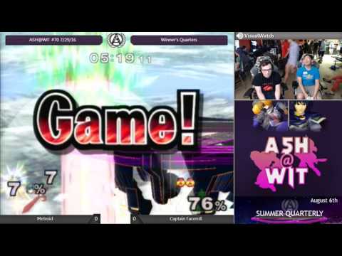 IX | Captain Faceroll (Sheik) vs Metroid (Marth) - ASH@WIT #70 Melee Winner Quarters