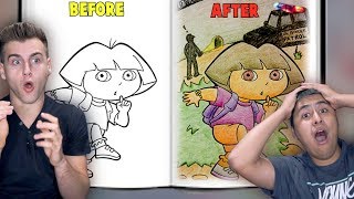 When Adults Color Children's Books!