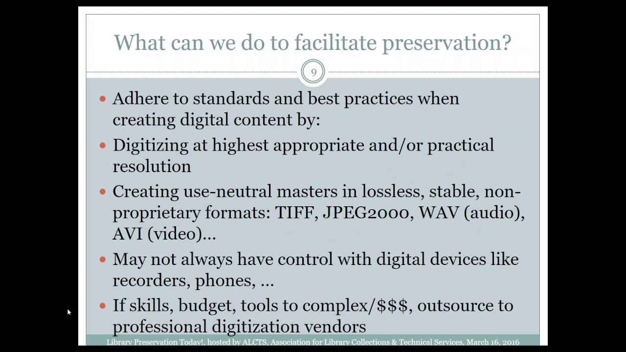 Preserving Digital Collections: An Overview