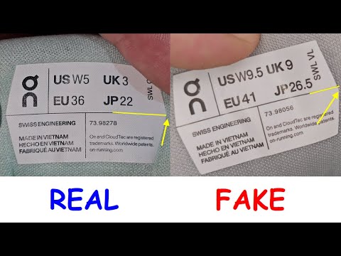 On sneakers waterproof real or fake. How to spot fake On cloudwander hiking shoes