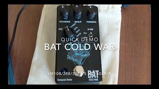 Video thumbnail for Bat Cold War (custom double op-amp Rat LM308 vs УД1408Б) Quick Demo by Drunk Beaver Pedals