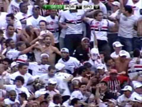 Primeiro Gol de Borges Contra a Portuguesa - 08/11/2008