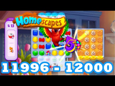 Homescapes Level 11996 - 12000 HD 3 - match puzzle Gameplay | android | IOS | 11997 | 11998 | 11999