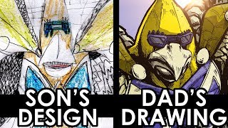 SON'S DESIGN, DAD'S DRAWING 9! - THE "BANANA BIRD"???