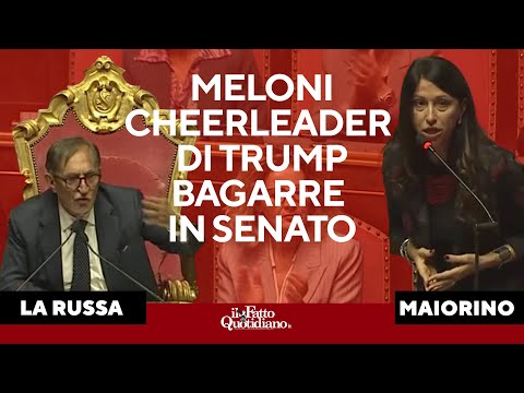 Maiorino a Meloni: "Gaza? Cheerleader di Trump". Bagarre in Senato, interviene La Russa