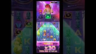 RAVE PARTY FEVER 😱 SUPER WIN 5RS BET 😈 #raveparty#yonogame 😌