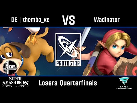 DE | thembo_xe (Duck Hunt) vs Wadinator (Young Link) - Ultimate Losers Quarterfinals - Protostar #37