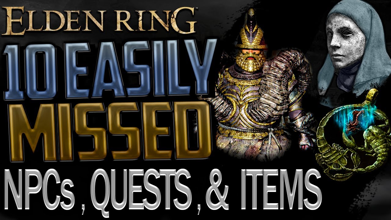 Watch video Elden Ring: Most Important Missable Quests, NPCs, and Items That You Can Get Locked Out Of (Part 1) Now Elden Ring: Most Important Missable Quests, NPCs, and Items That You Can Get Locked Out Of (Part 1)