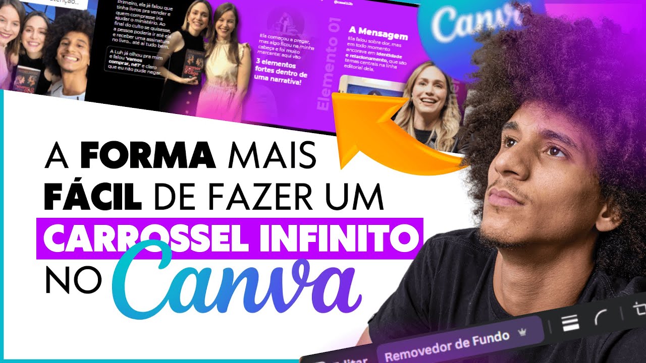 Como criar CARROSSEL infinito 10 páginas no CANVA do zero - Atualizado 2025
