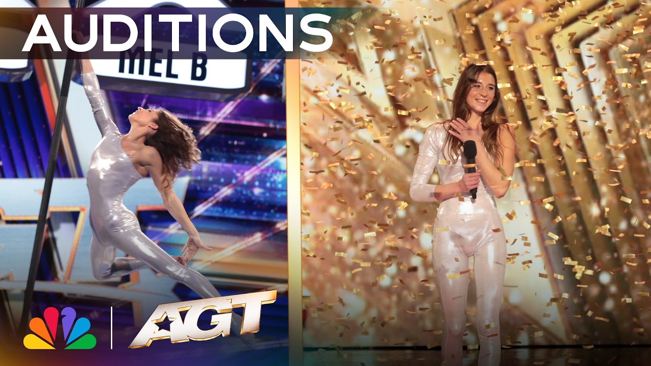Golden Buzzer: Veronika Goroshkova’s Aerial Pole STUNS Sofia Vergara | Auditions | AGT 2026
