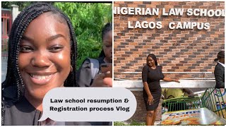 Nigerian Law school Lagos campus (Resumption and Registration process Vlog ) NLS Diaries