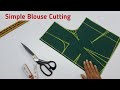 Blouse Cutting And Stitching Very Easy Simple Blouse Cutting And Stitching 4 Tucks Blouse Cutting