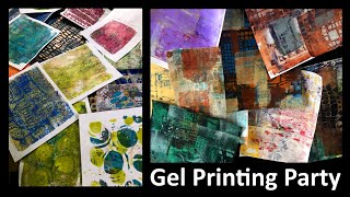 ART Joy of Sharing LIVEstream - Gel Printing Party