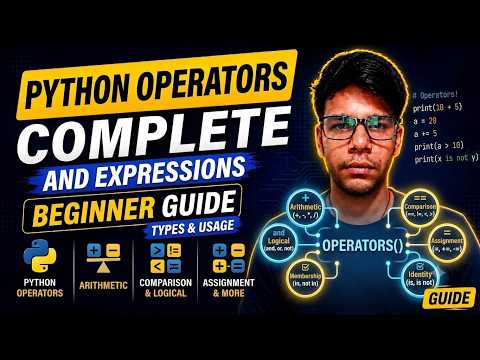 Python Operators In Hindi Arithmetic Comparison Logical Operators Python Tutorial 2026