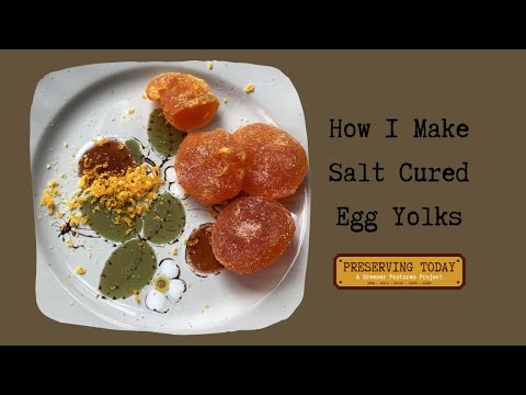 How I Make Salt Cured Egg Yolk