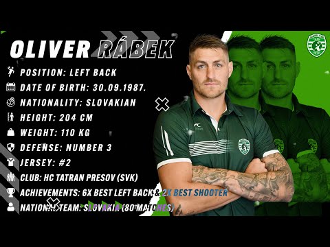 Oliver Rabek - Left Back - HC Tatran Presov - Highlights - Handball - CV - 2022/23