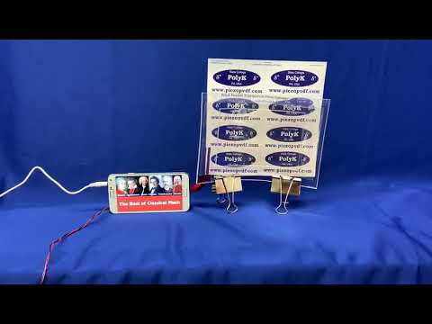 PolyK Transparent Flexible Piezo Speaker with ITO Electrode 200