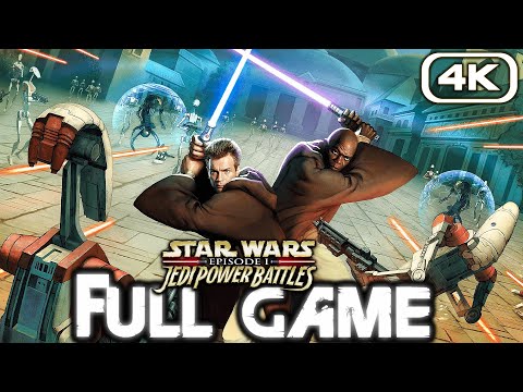 STAR WARS EPISODE 1 JEDI POWER BATTLES Gameplay Walkthrough FULL GAME (4K 60FPS) No Commentary