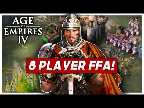 an EPIC 8 Player FFA Nomad! Who is the last man standing? Age of Empires 4