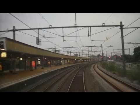 [cabinerit] A train driver's view: Almere Centrum - Amsterdam CS, VIRM, 06-Sep-2014.