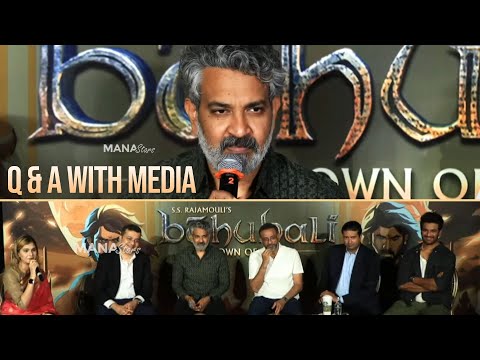Director SS Rajamouli and Baahubali : Crown of Blood Team Q & A With Media | 