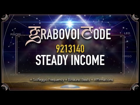 Grabovoi Numbers for STEADY INCOME | Grabovoi Sleep Meditation with GRABOVOI Codes