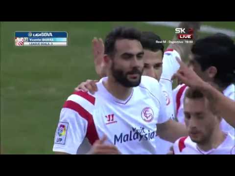 Vicente Iborra Goal Sevilla 3 - 0 Cordoba 2/14/2015
