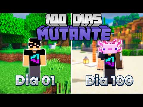 SOBREVIVI 100 DIAS COMO UM MUTANTE NO MINECRAFT