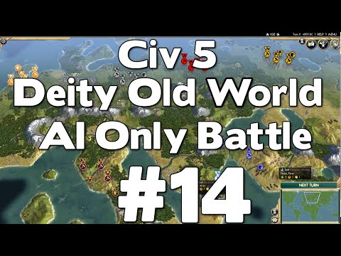 Civ 5 Deity Old World AI Only Battle #14