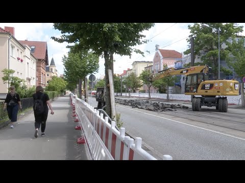 Arbeit statt Sommerferien – Rostocker Straßenbahn AG im Baumodus