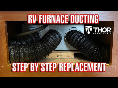 RV furnace duct replacement | RV heater ducting repair | how to replace RV ducting | Thor ACE 30.2