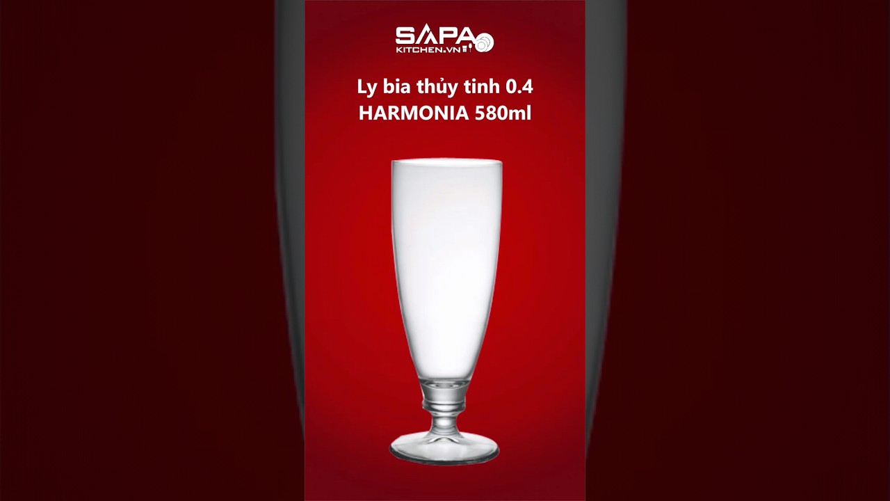Ly bia thủy tinh 0.4 Harmonia 58cl
