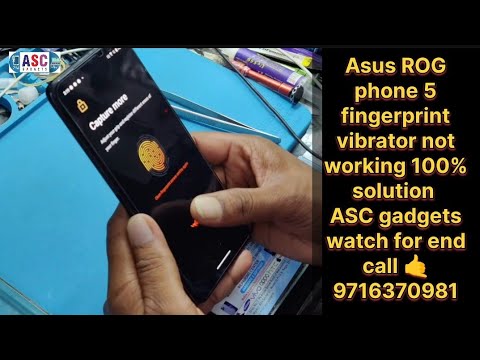 Asus ROG phone 5 fingerprint vibrator not working 100% solution ASC gadgets watch for end #shots