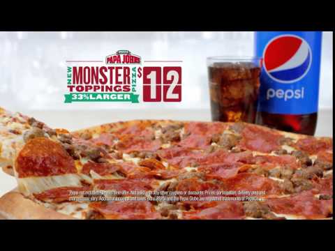 Monster Toppings Extra Large Pizza Only $12 Limited Time