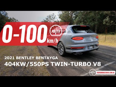 2021 Bentley Bentayga V8 0-100km/h & engine sound