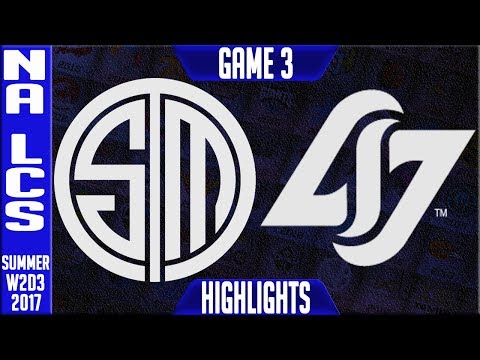 TSM vs CLG Highlights Game 3 | NA LCS Week 2 Day 3 Summer 2017 | Team Solomid vs CLG G3