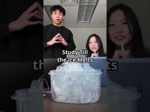 studying until the ice melts