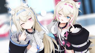 【ホロライブMMD】フワワ・アビスガード&モココ・アビスガード【愛包ダンスホール】/ FUWAWA ABYSSGARD & MOCOCO ABYSSGARD "Heart Pie Dancehall"