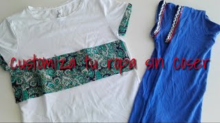 DIY Como pegar tela sobre tela sin coser👕