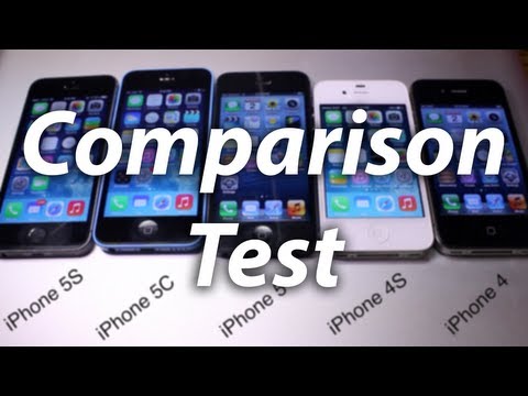 Speed & Benchmark Test: iPhone 5S vs 5C vs 5 vs 4S vs 4 - Side by Side Comparison
